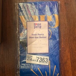 Blue and Gold Celebration Banner